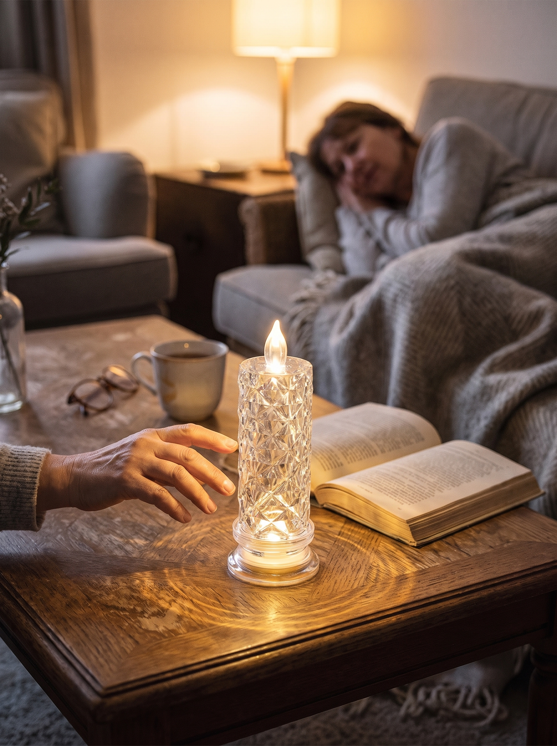 Crystal Flameless LED Candle Safe For Every Room