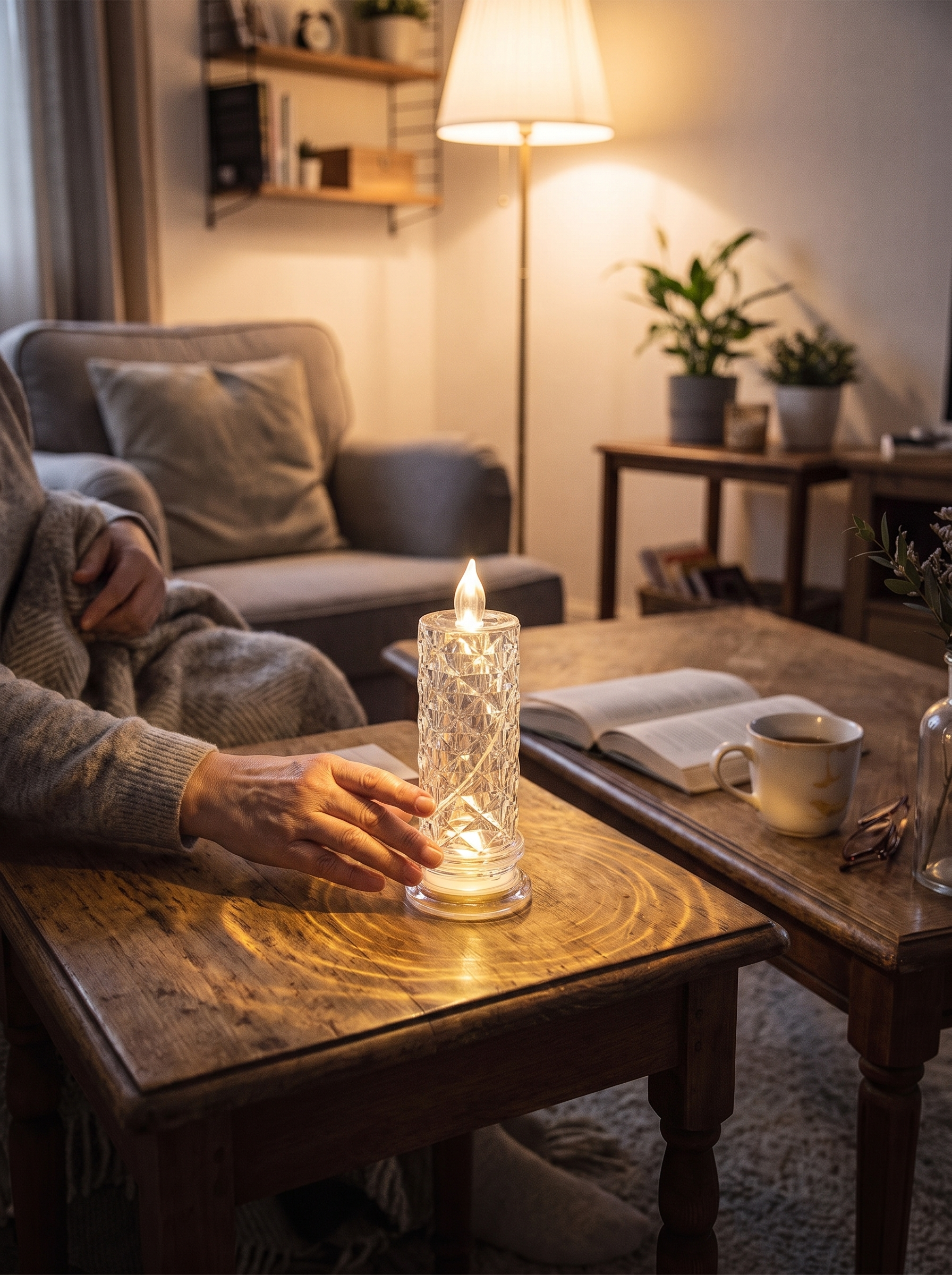 Crystal Flameless LED Candle All The Glow, None Of The Worry