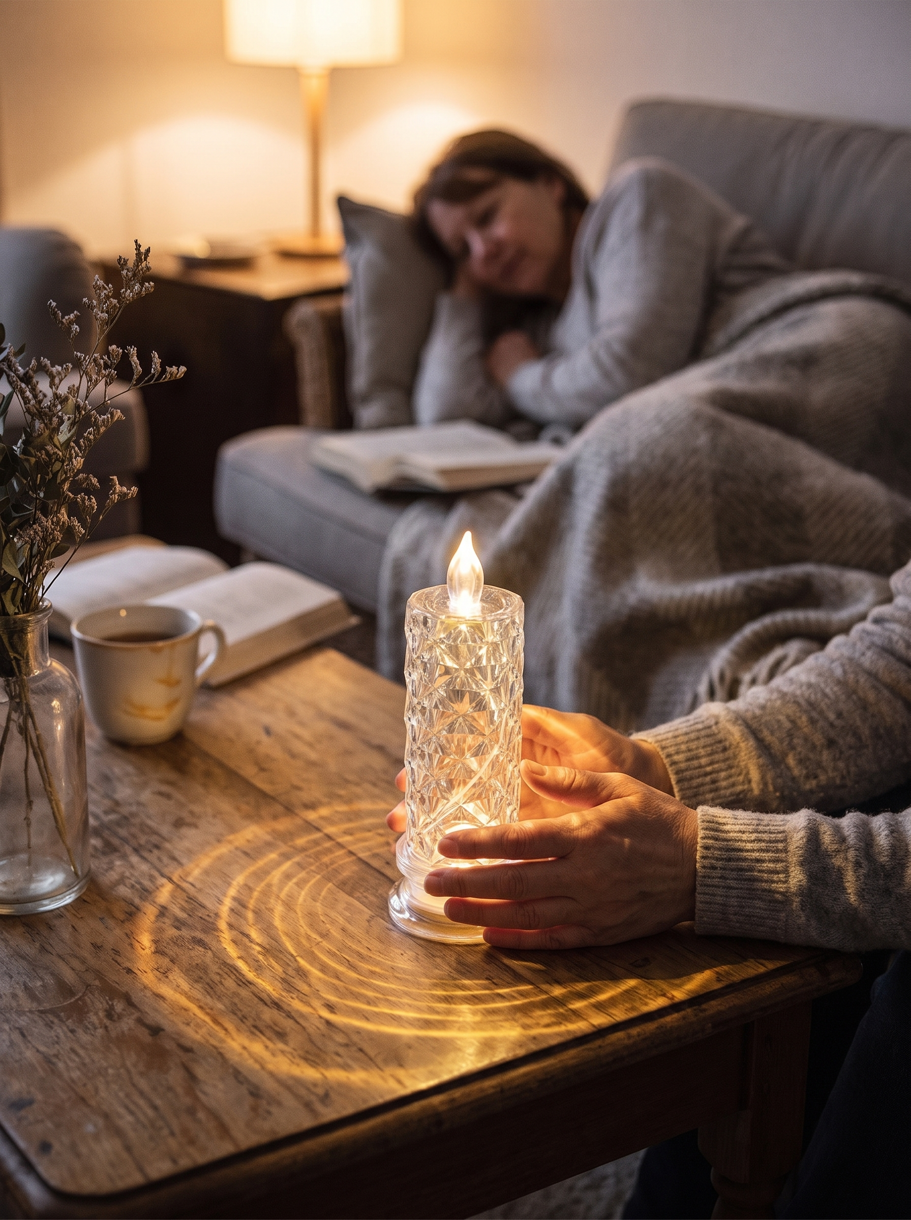 Crystal Flameless LED Candle Sparkle That Sets The Scene