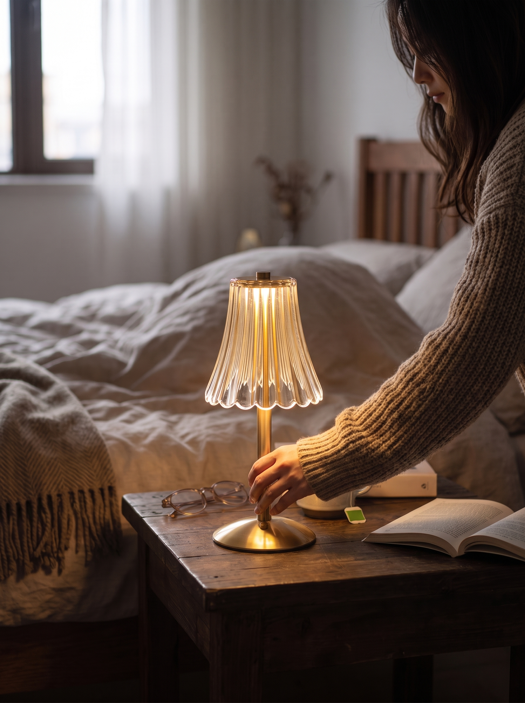 Crystal Cordless Table Lamp Sparkle Without The Socket