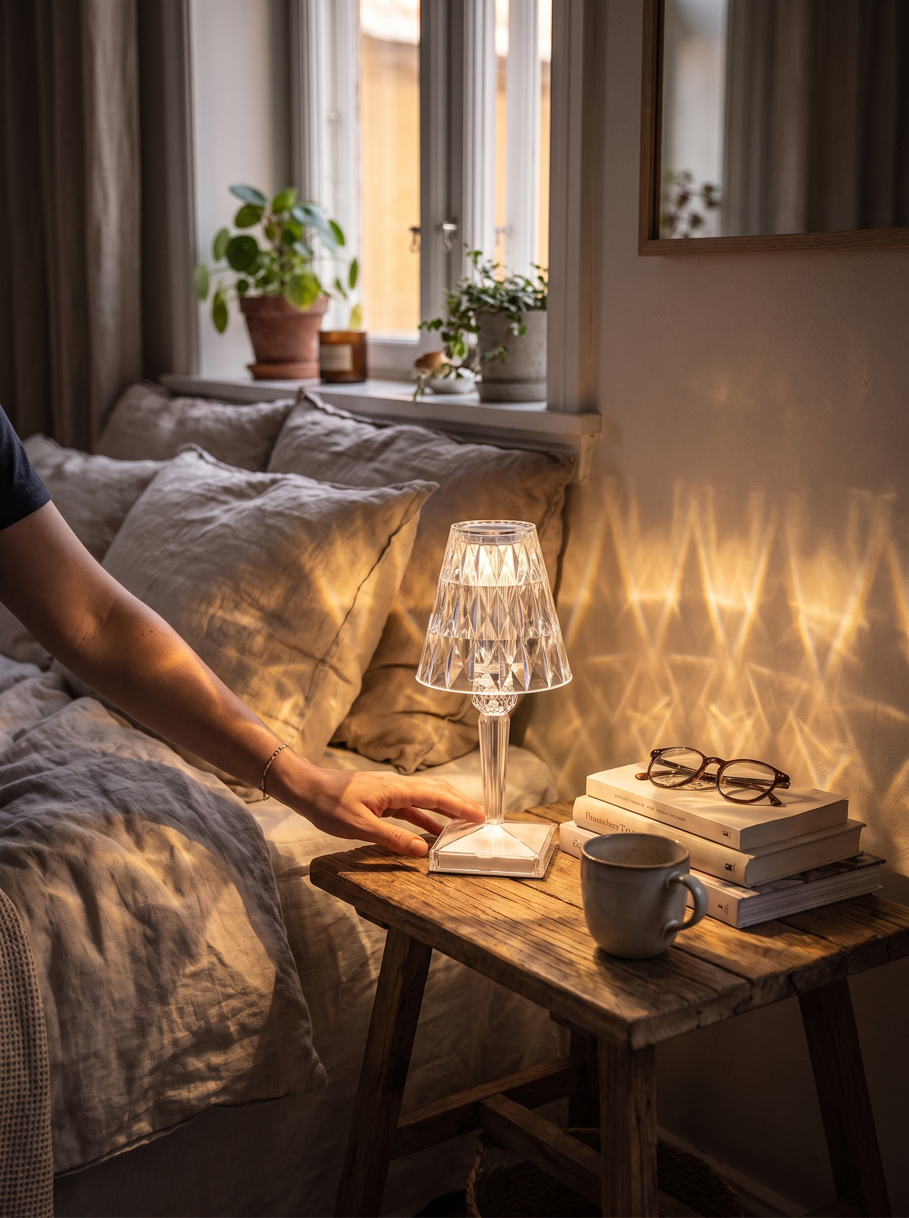 Crystal Touch Dimmable Table Lamp Touch To Set The Mood