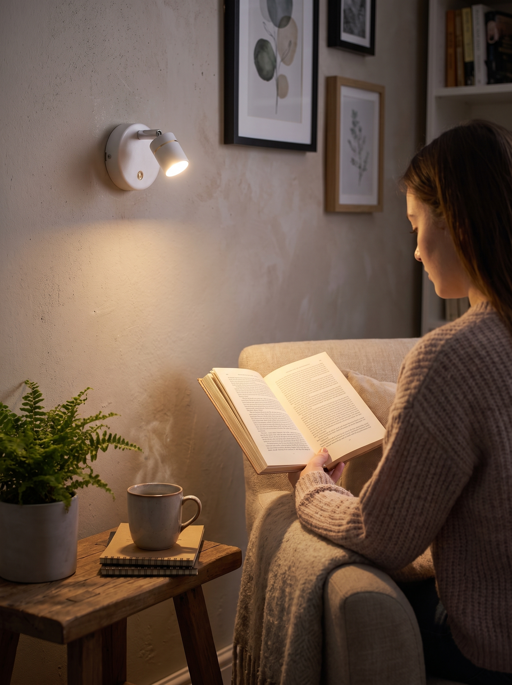 Adjustable LED Spotlight Wall Sconce Styled Like A Gallery