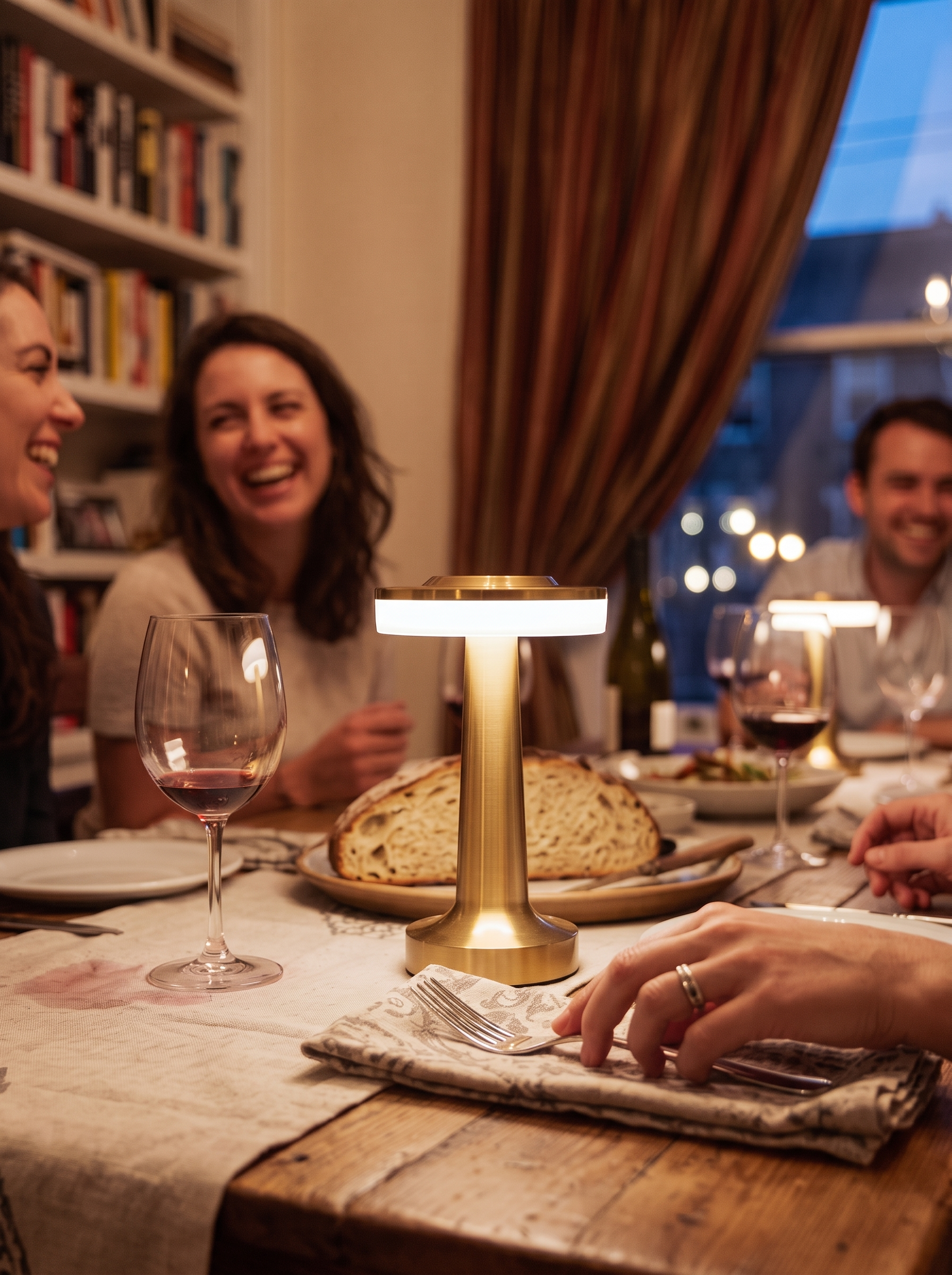 Cordless Metal Dimmable Table Lamp Dim To The Perfect Glow