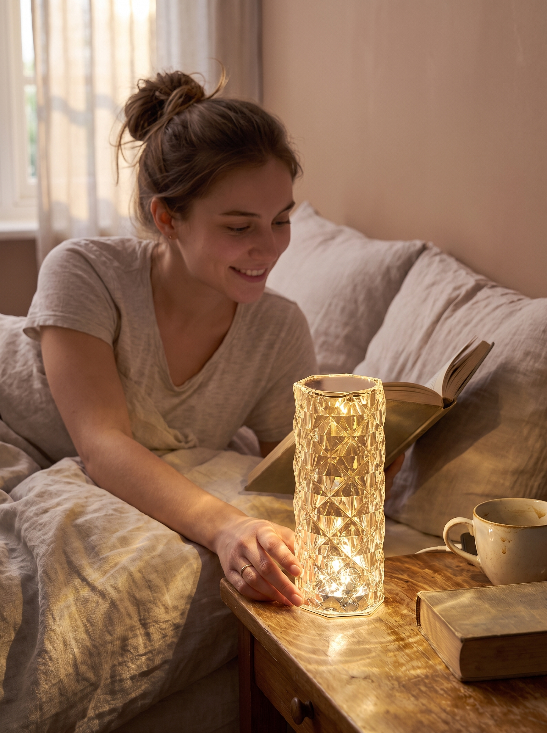 16 Colour Crystal Mood Lamp From Calm To Party