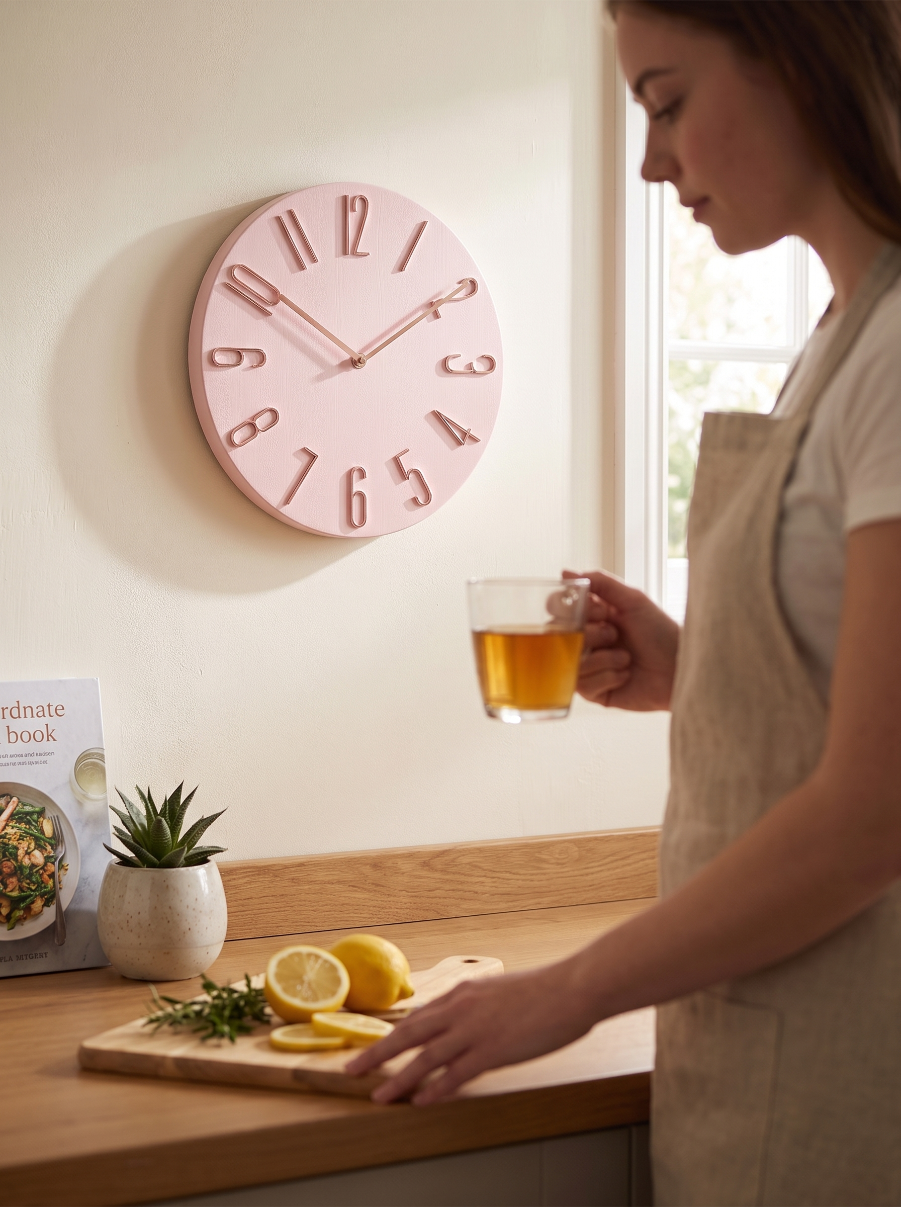 Silent Round Wall Clock Time, Beautifully Simple