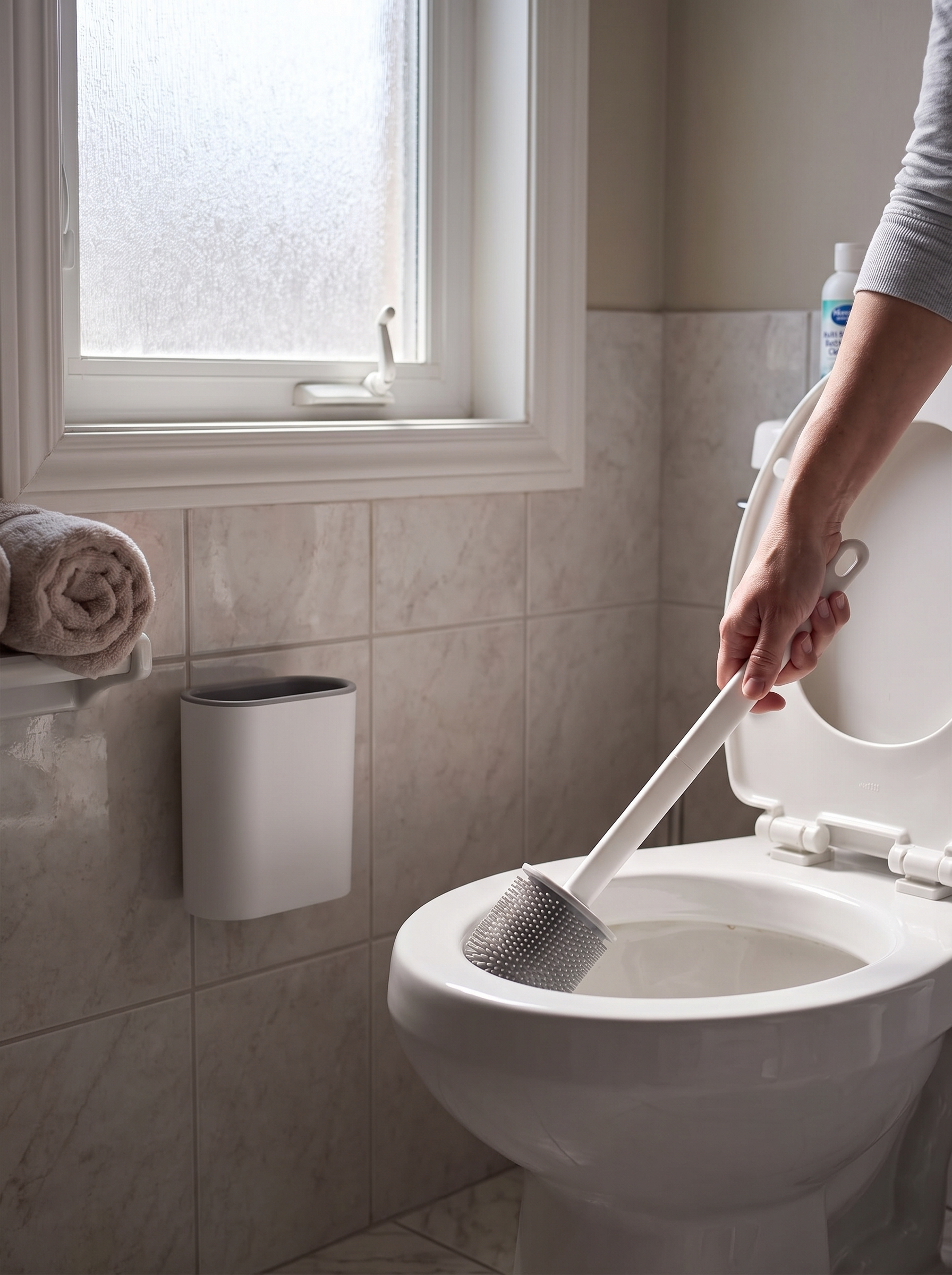 Silicone Wall Mounted Toilet Brush A Cleaner Way To Clean