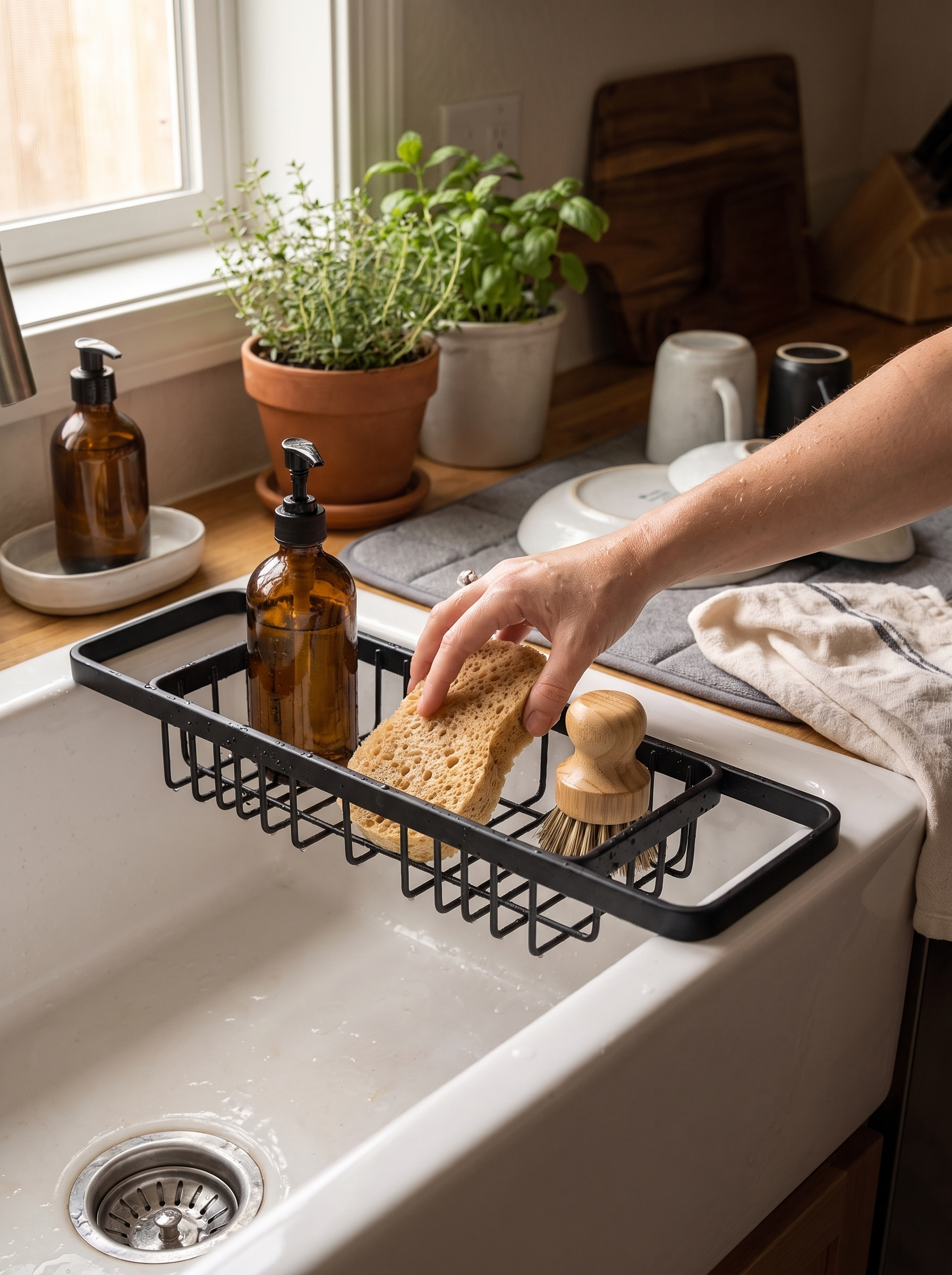 Sink Caddy Drying Rack Small Change, Big Difference