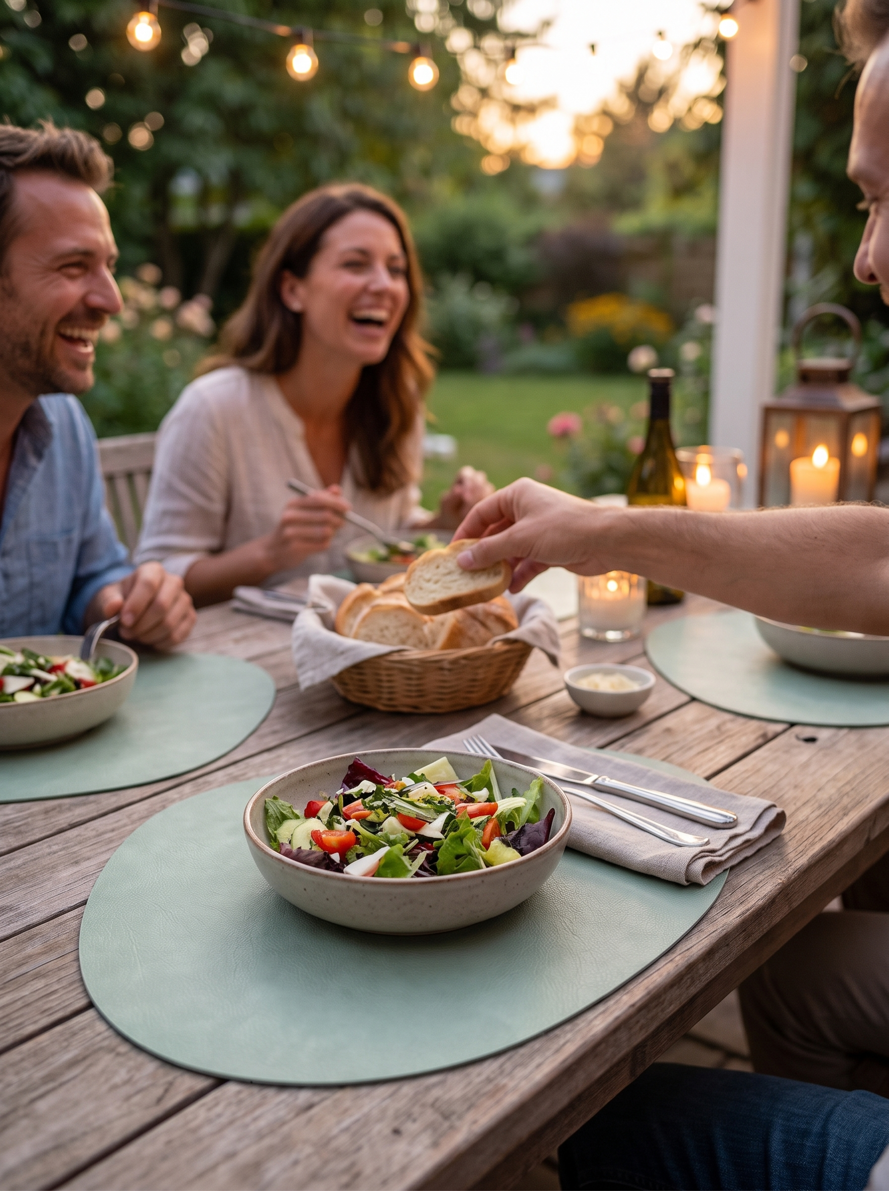 NordicDrop Faux Leather Placemats Break The Rectangle