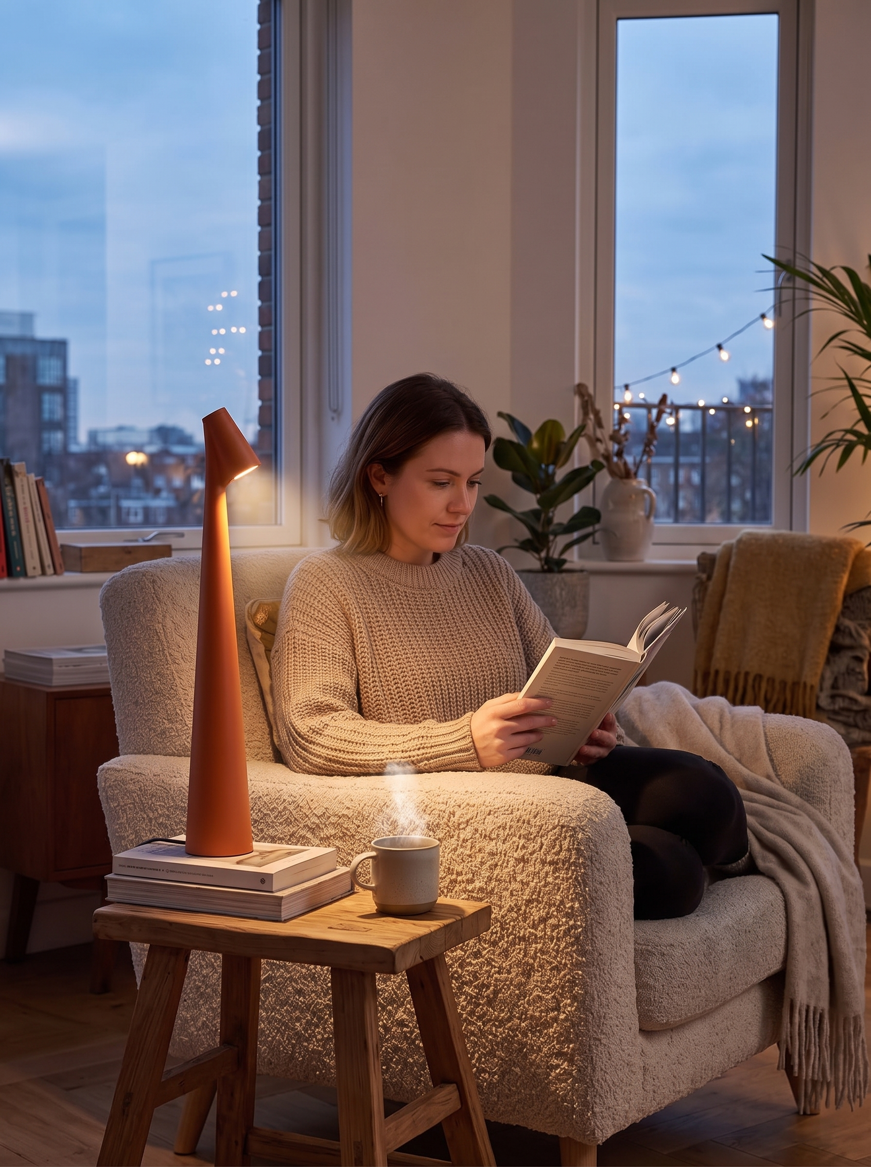 Glowora Rechargeable LED Table Lamp A Warm, Soft Glow