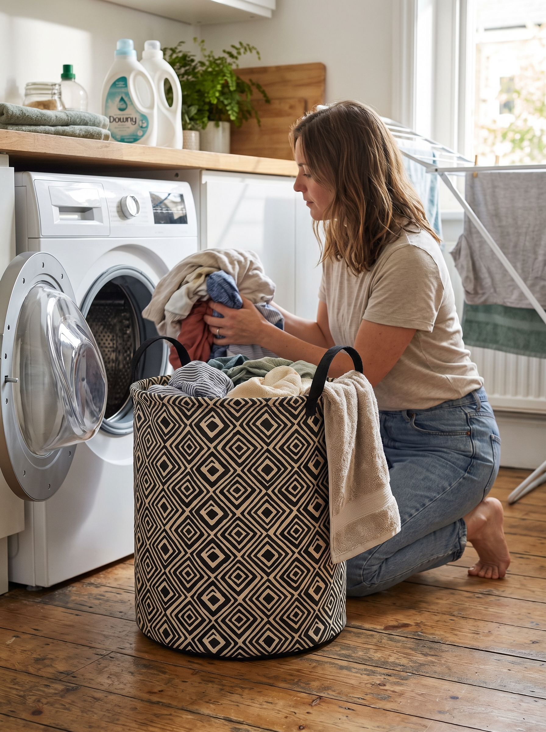 Lauva 75L Waterproof Laundry Basket Room For Real Washing