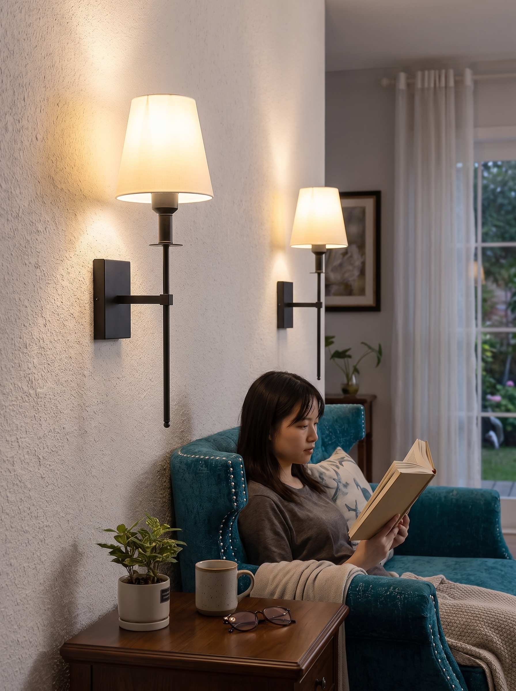 Rechargeable Wireless Wall Light 2 Pack Soft, Elegant Illumination