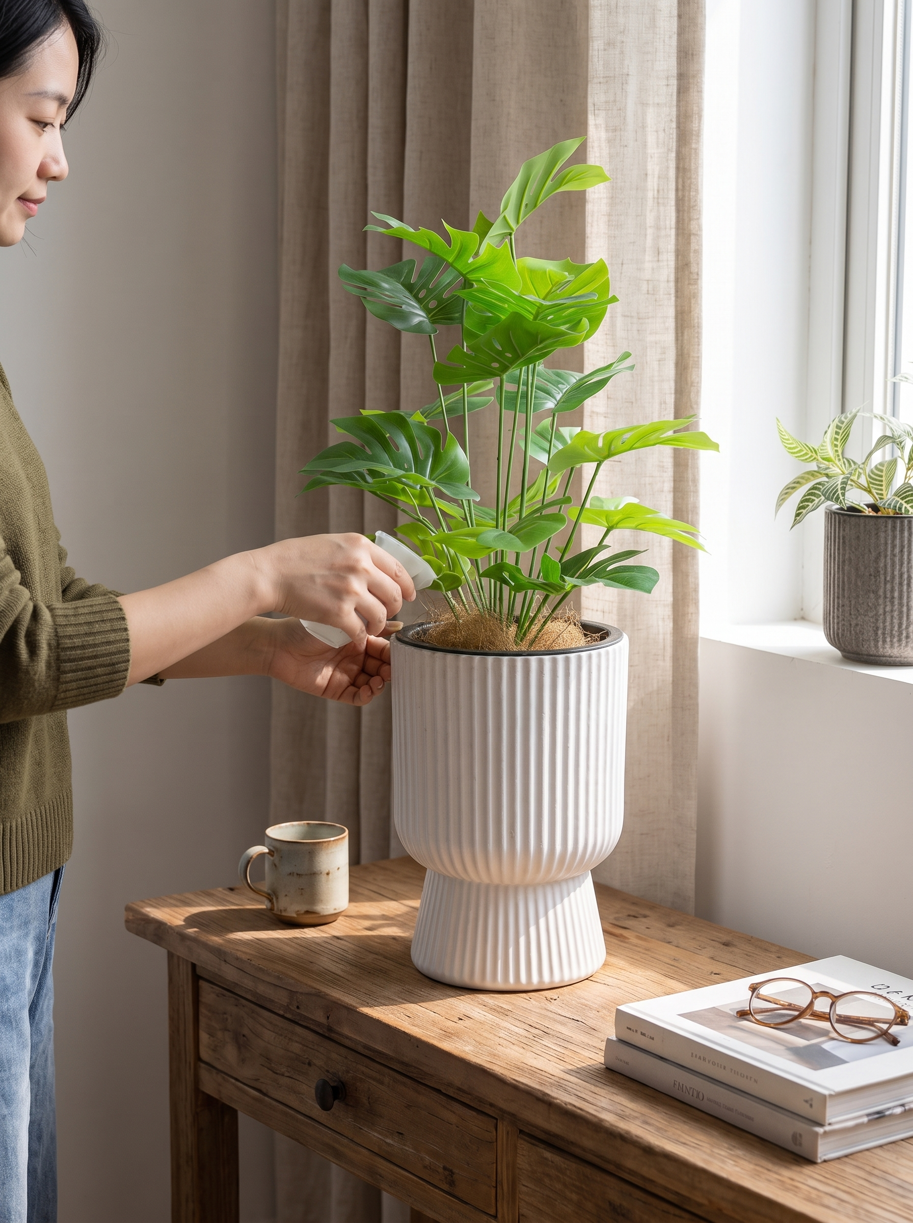 Self Watering Wine Glass Planter Sculptural Wine Glass Shape