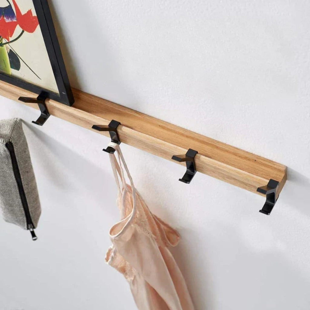 Scandinavian Wooden Wall Coat Rack – product image 3