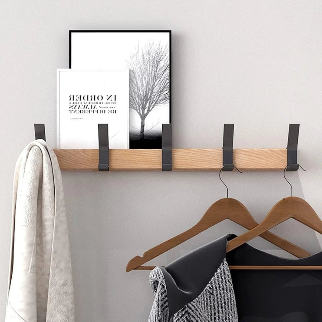 Scandinavian Wooden Wall Coat Rack – product image 4