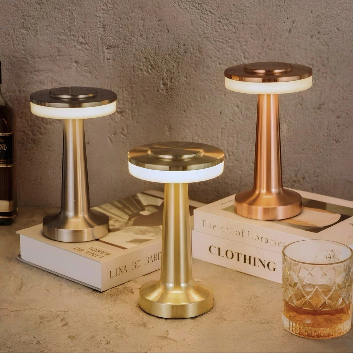 Cordless Metal Dimmable Table Lamp
