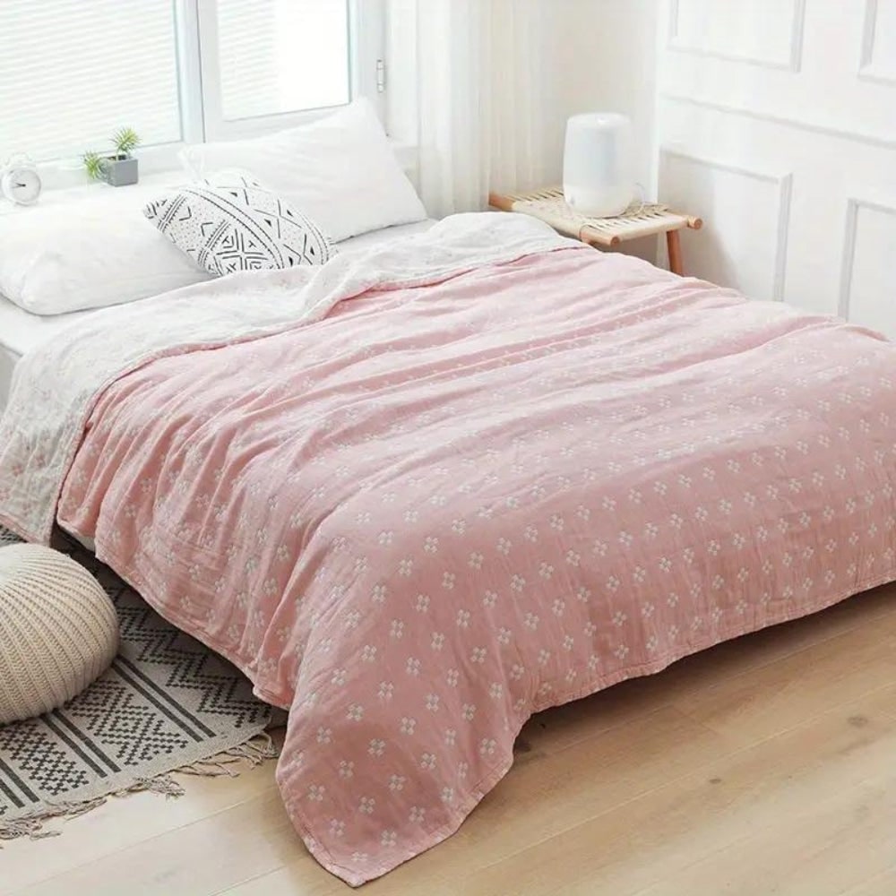 Geometric Weave Cotton Throw – product image 3