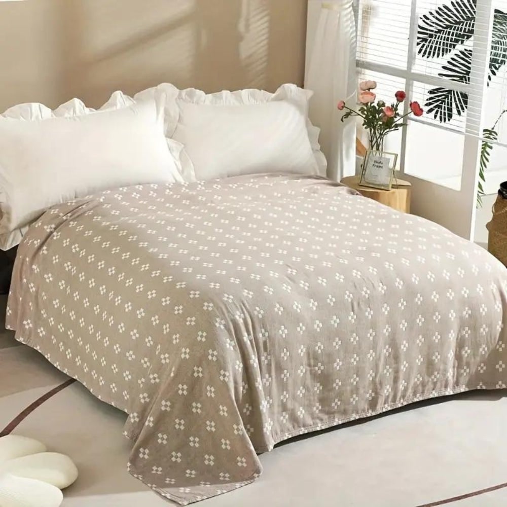 Geometric Weave Cotton Throw – product image 4