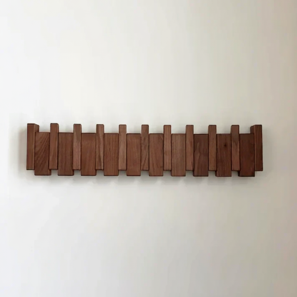 Piano Key Wooden Coat Rack – product image 5