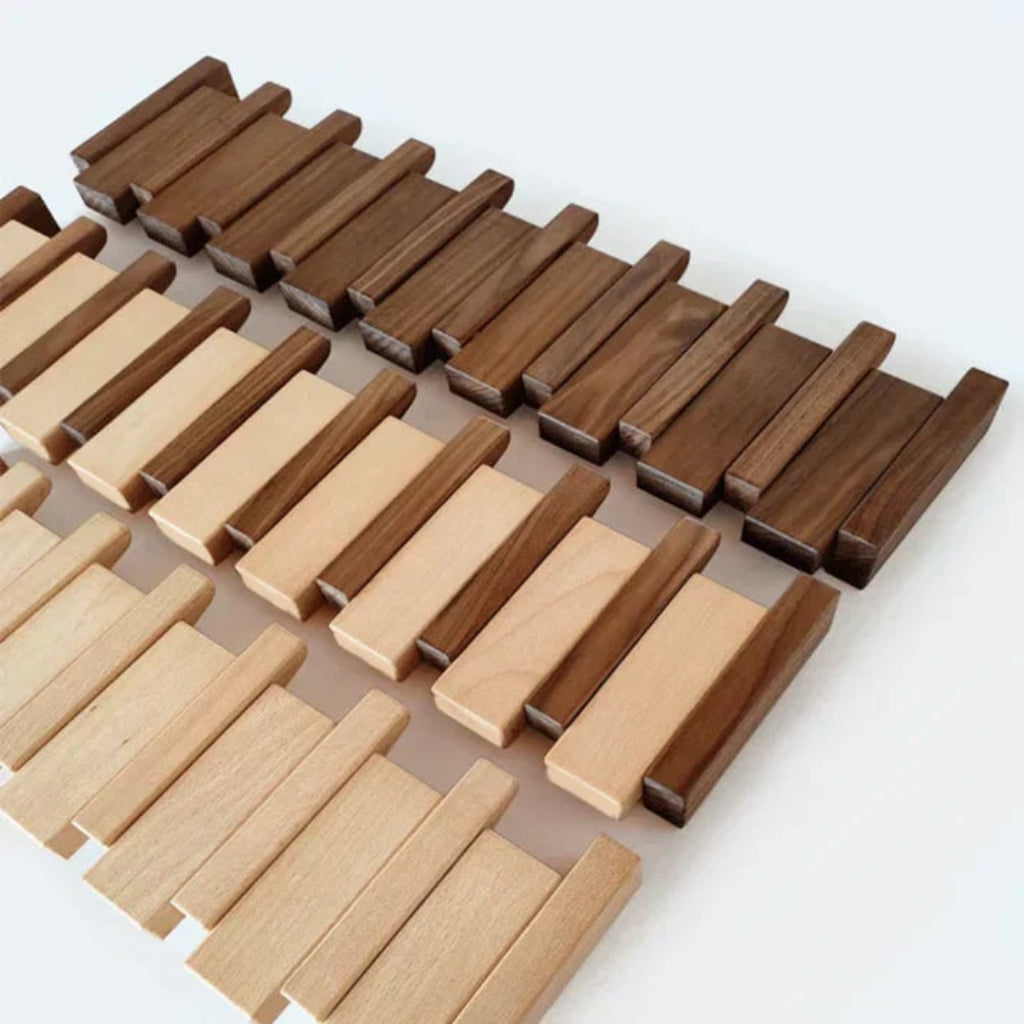 Piano Key Wooden Coat Rack – product image 6
