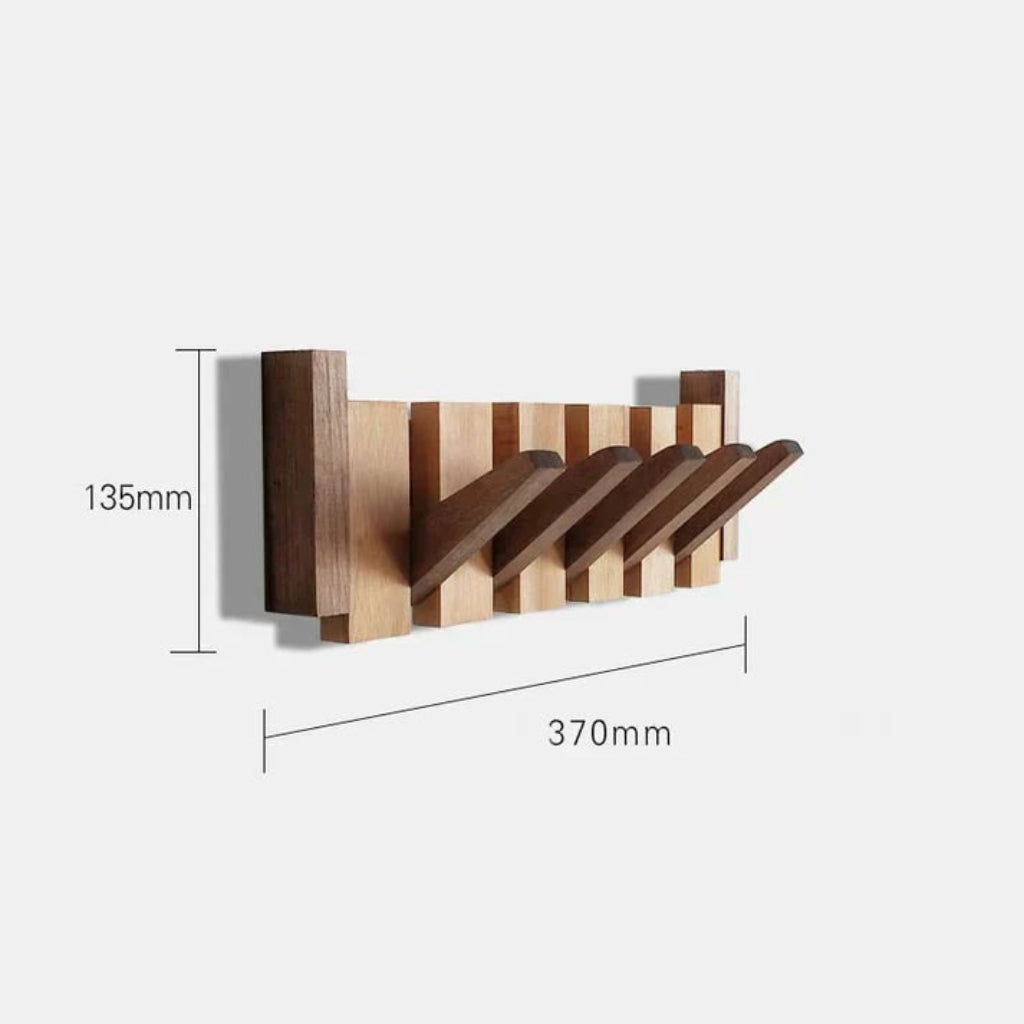 Piano Key Wooden Coat Rack – product image 8